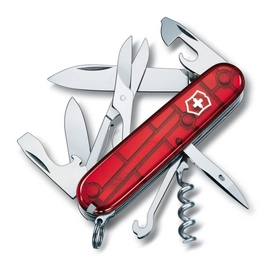Pocket knife Victorinox Climber Transparent Red