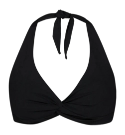 Bikini Top Barts Women Solid Cross Halter Black