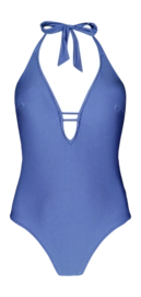 Badpak Barts Women Isla Halter One Piece Blue