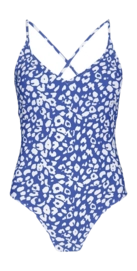 Badpak Barts Women Des Plunge One Piece Blue