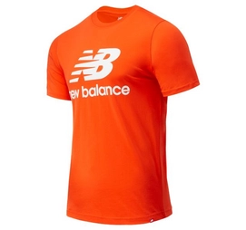 T-Shirt New Balance Men Essentials Stacked Logo Tee Blaze