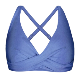 Bikini Top Barts Women Isla Cross Halter Full Blue