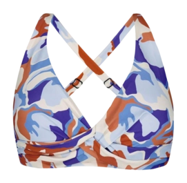Haut de Bikini Barts Women Lunan Cross Halter Full Blue