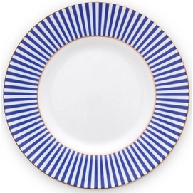 Frühstücksteller Pip Studio Royal Stripes Blue 12 cm (6er-Set)
