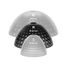 Lampenkap Koziol Stella Silk M Transparent/Grey