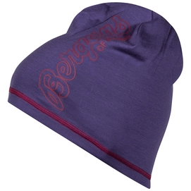 Muts Bergans Bloom Wool Beanie Lt Viola Beet Red