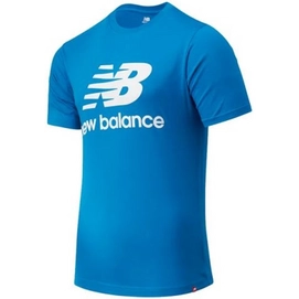 T-Shirt New Balance Men Essentials Stacked Logo Tee Wave Blue