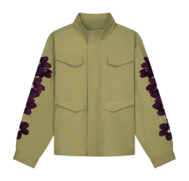 Jacket Arte Antwerp Homme Flower Embroidery Olive Green