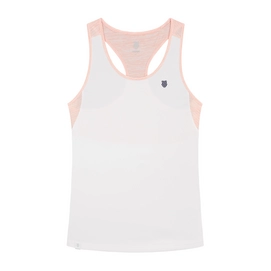 Tennisshirt K Swiss Women Hypercourt Speed Tank 3 White Peach Melange