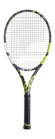 Test Tennisracket Babolat Pure Aero U NCV Grey Yellow White (Onbespannen)