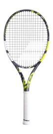 Test Tennisracket Babolat Pure Aero Team U NCV Grey Yellow White (Onbespannen)