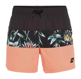 Swimming Trunks O'Neill Men Mix & Match Cali Block 15 inch Black Tropicana