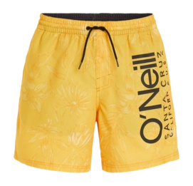 Swimming Trunks O'Neill Men Mix & Match Cali Floral 16 inch Yellow Tonal Tropicana