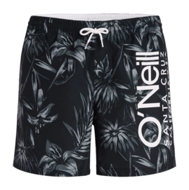 Swimming Trunks O'Neill Men Mix & Match Cali Floral 16 inch Black Tonal Tropican