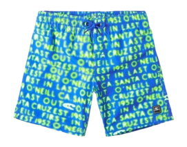 Badehose O'Neill Cali Gradient 14 Inch Kinder Bright Blue Neon Lights