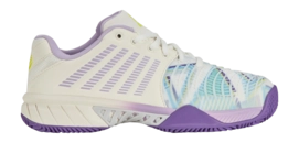 Padelschoen K-Swiss Women Express Light 3 HB Padel Snow White Purple Heart Evening Primrose