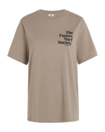T-Shirt O'Neill Future Surf Society Regular Damen Pumpkin Smoke