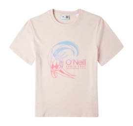 T-Shirt O'Neill Girls Circle Surfer Peach Whip 24