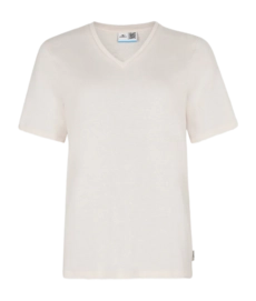 T-Shirt O'Neill Essentials V-Neck Damen Off-White