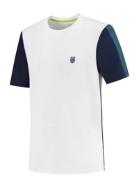Tennisshirt K-Swiss Men Hypercourt Crew Tee 3 White