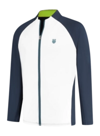 Blouson de Tennis K-Swiss Homme Hypercourt Tracksuit Jacket 6 Peacoat White