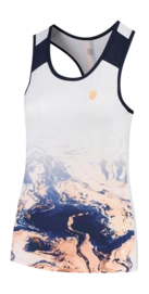 Singlet Vest K-Swiss Women Hypercourt Singlet 3 White Print