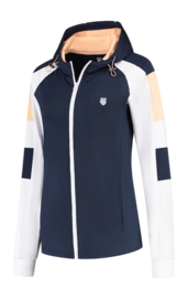 Trainingsjacke K-Swiss Hypercourt Tracksuit Stretch Jacket 3 Damen Peacoat White