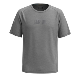 T-Shirt Smartwool Men Active Ultralite Graphic Short Sleeve Tee Light Grey Medium Grey Heather