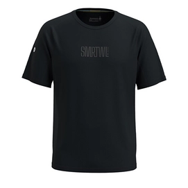 T-Shirt Smartwool Men Active Ultralite Graphic Short Sleeve Tee Black-Charcoal 24