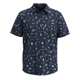 Hemd Smartwool Everyday Short Sleeve Button Down Herren Deep Navy Gone Camping