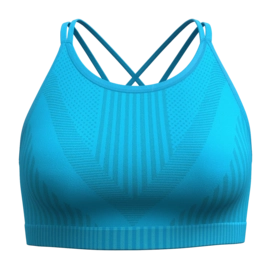 Sport BH Smartwool Women Intraknit Strappy Bra Pool Blue Heather