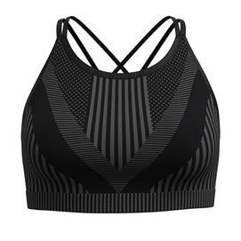 Sport BH Smartwool Women Intraknit Strappy Bra Black Heather 2024 '24