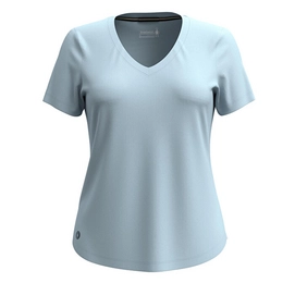 T-Shirt Smartwool Women Active Ultralite V-Neck Short Sleeve Winter Sky