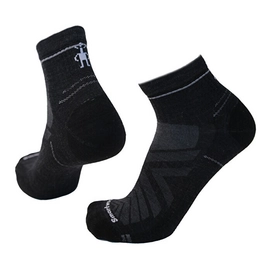 Hiking Socks Smartwool Unisex Hike Zero Cushion Ankle Socks Charcoal
