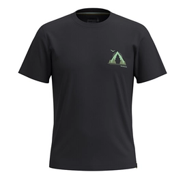 T-Shirt Smartwool Unisex Go Far Mountain Logo Slim Fit Black