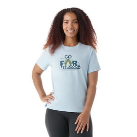 T-Shirt Smartwool Women Go Far Feel Good Graphic Short Sleeve Winter Sky Heather 24