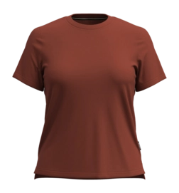 T-Shirt Smartwool Women Perfect V-Neck Tee Pecan Brown