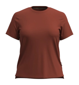 T-Shirt Smartwool Women Perfect Crew Tee Pecan Brown