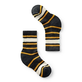 Hiking Sock Smartwool Kids Hike Light Cushion Striped Crew Socks Charcoal