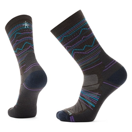 Hiking Socks Smartwool Unisex Hike Light Cushion Mountain Range Pattern Crew Socks Chestnut