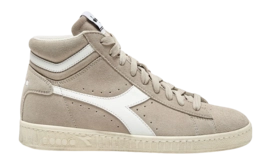 Baskets Diadora Femme Jeu L High Suede Waxed Gray Silver