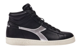 Diadora Women Game L High Waxed Metal Black  Silver Dd