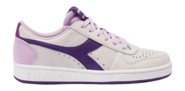 Diadora Women Magic Basket Low Suede Blanc De Blanc Orchid Petal