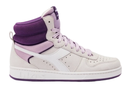 Diadora Women Magic Basket Mid Suede Blanc De Blanc Orchid Petal