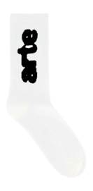 Chaussettes Arte Antwerp Homme Blurred Vertical White