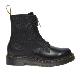 Dr. Martens Women 1460 Pascal Front Zip Black Wanama Black Milled Nappa