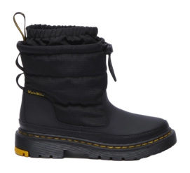 Dr. Martens Junior Cullen Black Element Split Black Rubberised Leather Black Ripstop