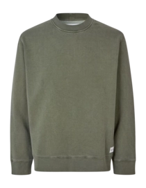 Pull Col Rond Samsoe Samsoe Men Pigment Forest Night