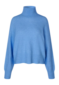 Rollkragenpullover Samsoe Samsoe Nola Damen Subdued Blue