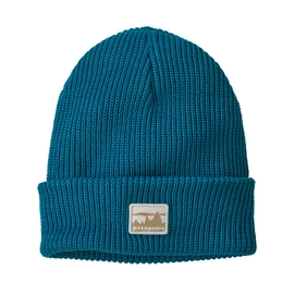 Mütze Patagonia Logo Beanie Kids Belay Blue